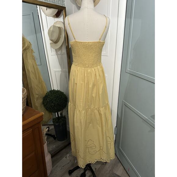 Moon River Rosemary Yellow Bow Detailed Maxi Dress Size Small - Picture 5 of 9